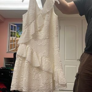 BCBG ivory lace dress